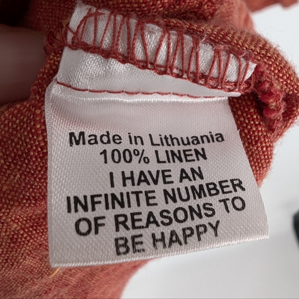 FLAX 100% Linen Top Lagenlook - Picture 4 of 5